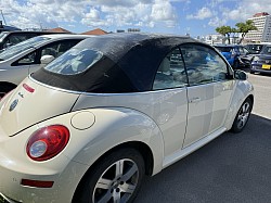 ビートル屋根　テープ補修